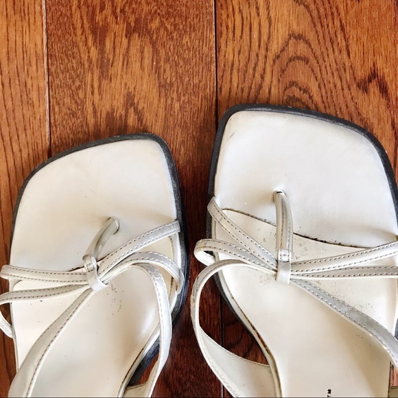 Hillard & Hanson White Strappy Square toe Sandals - Picture 4 of 12
